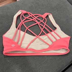 Pink Lululemon Free to Be Bra - Wild *Light Support, A/B Cup